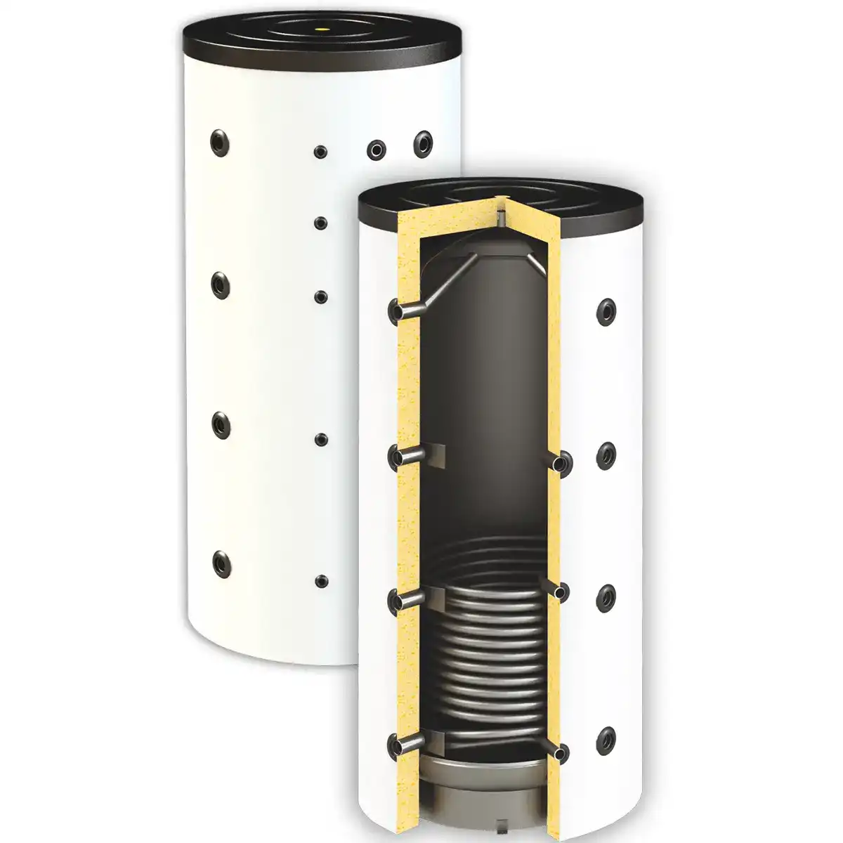 Буферен съд PBM R EF с една серпентина 300 литра