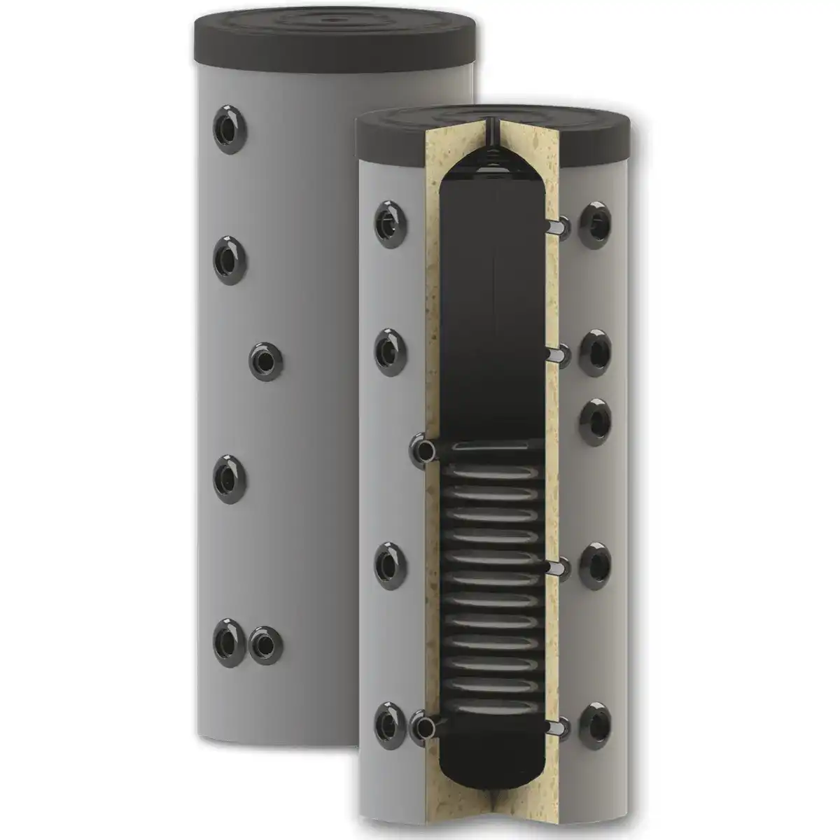 Буферен съд PS1 с една серпентина 150 литра