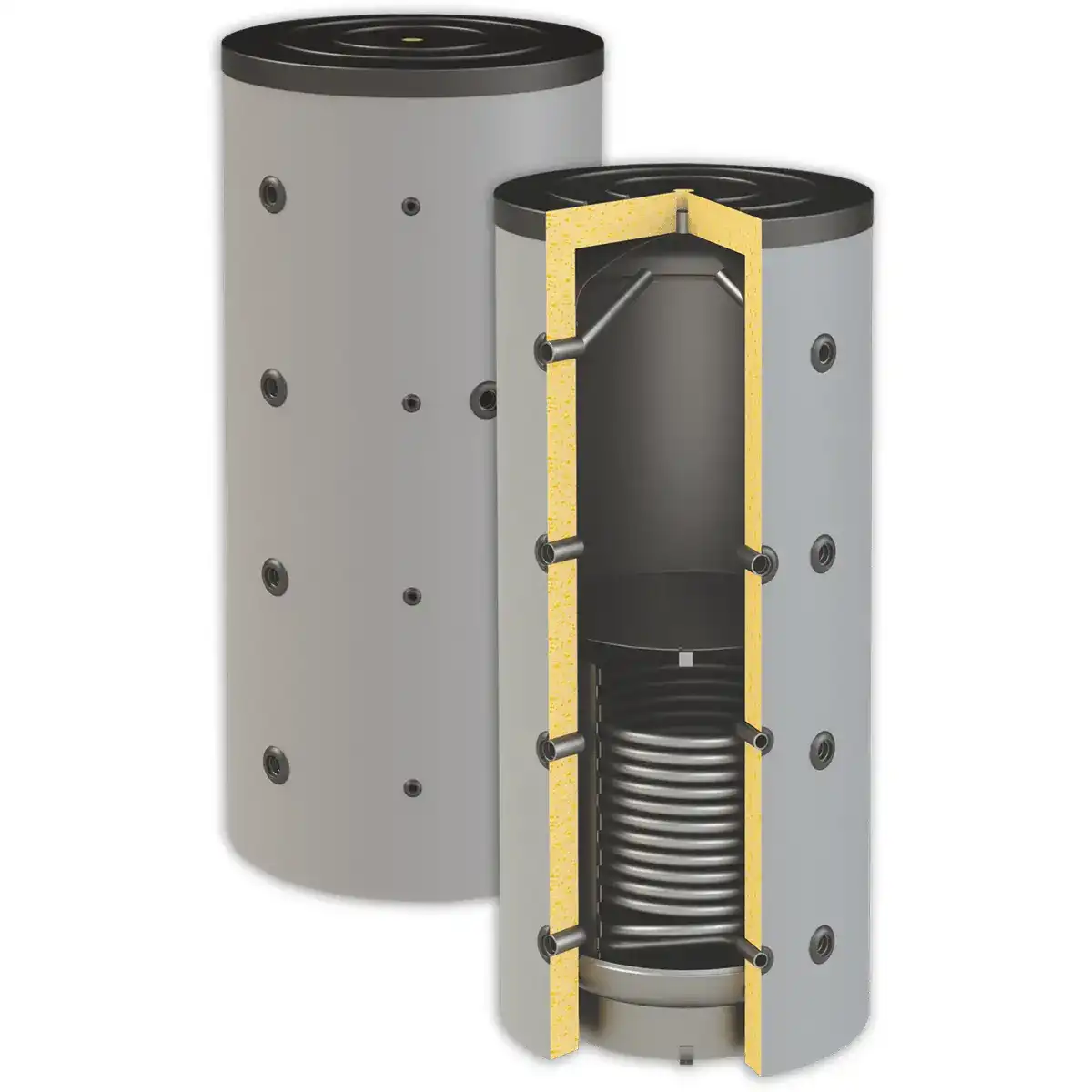 Буферен съд SPBM R с една серпентина 300 литра