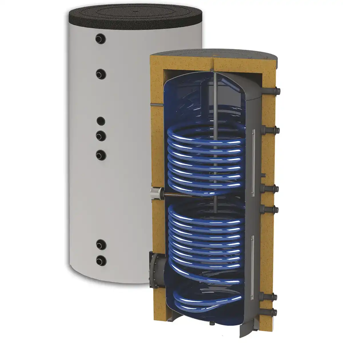 Бойлер с две серпентини и увеличена топлообменна площ SON-EXT 300L