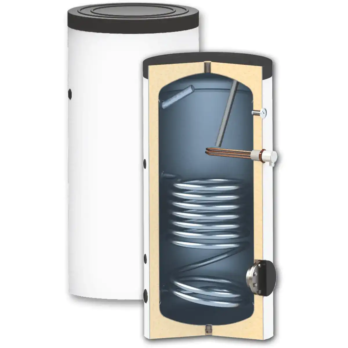 Емайлиран Болйер с една серпентина SN EF 150 литра