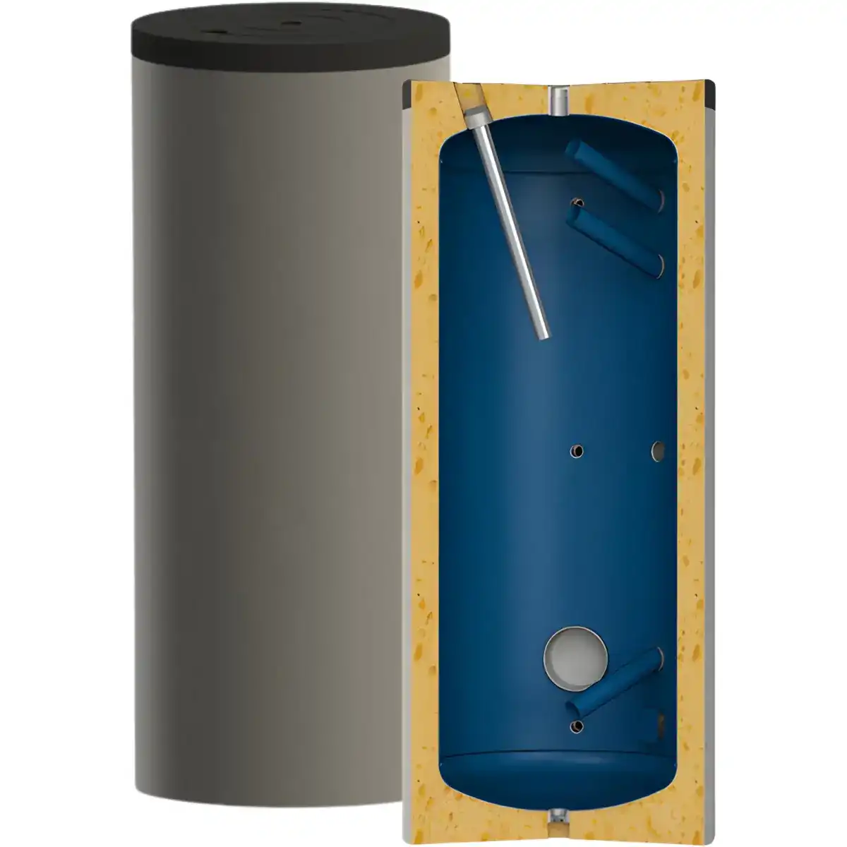 Емайлиран буферен съд за термопомпа PSEM 200 литра