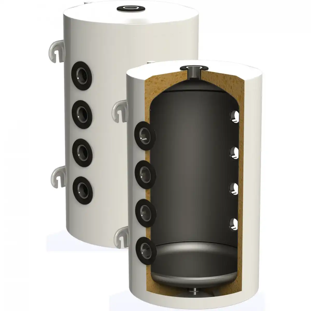 Емайлиран буферен съд за термопомпа PSEM 50 литра
