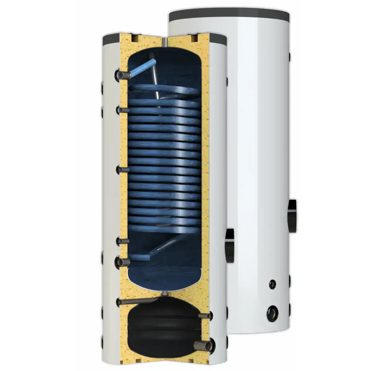 Хибриден Бойлер за термопомпена система SWPH 246 литра + 60л Буфер