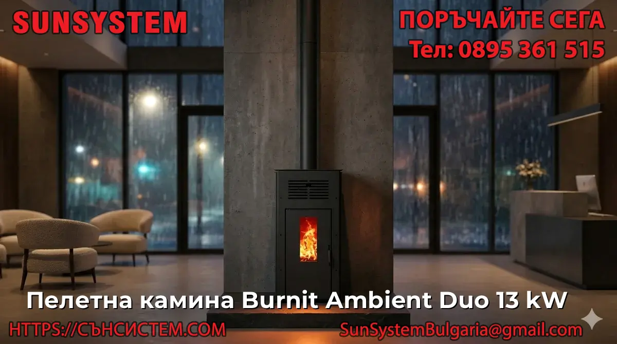 Пелетна камина Burnit Ambient Duo 13 kW